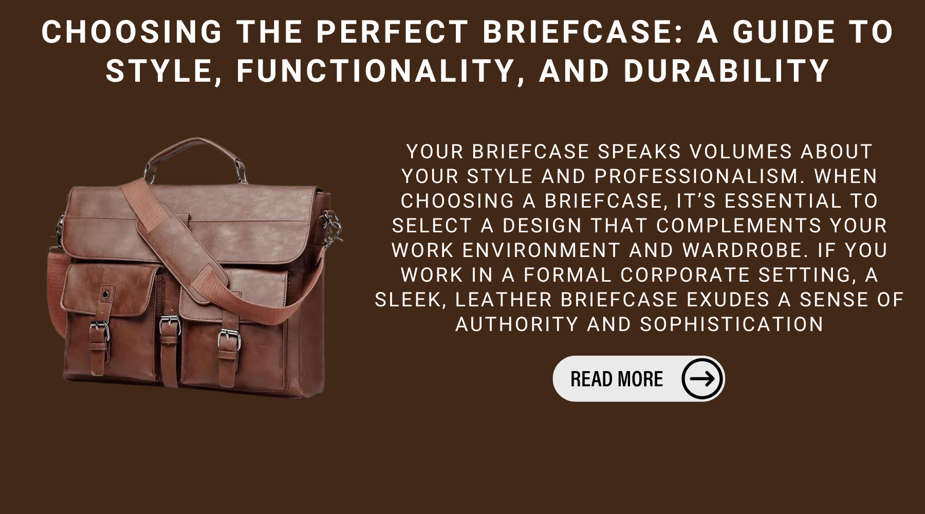 Choosing The Perfect Briefcase: A Guide To Style, Functionality, And Durability