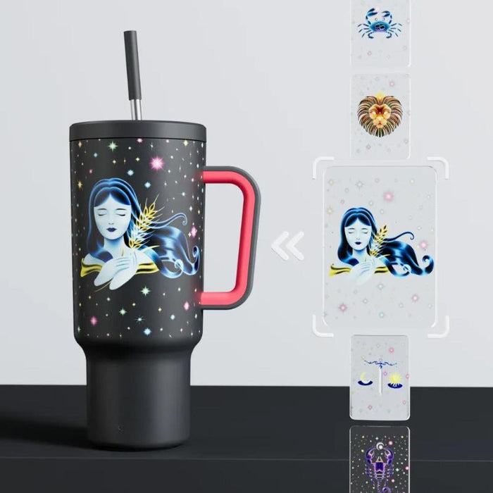 Personalized 40 Oz Tumbler With Straw Zodiac Collections