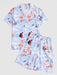 Characters Renaissance Printed Shirt And Shorts Set - Grafton Collection