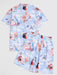 Characters Renaissance Printed Shirt And Shorts Set - Grafton Collection