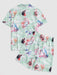 Characters Renaissance Printed Shirt And Shorts Set - Grafton Collection