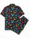 Colorful Print Shirt And Shorts - Grafton Collection