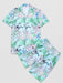 Flower Leaf Tropical Printed And Shorts - Grafton Collection