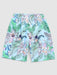 Flower Leaf Tropical Printed And Shorts - Grafton Collection