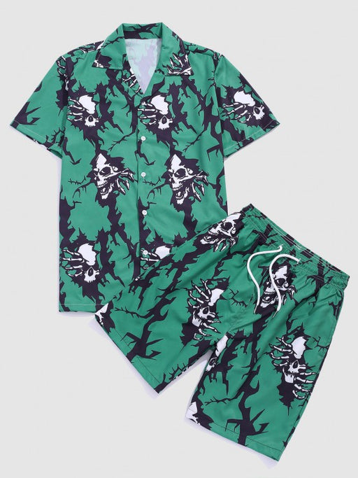 Printed Shirt And Shorts - Grafton Collection