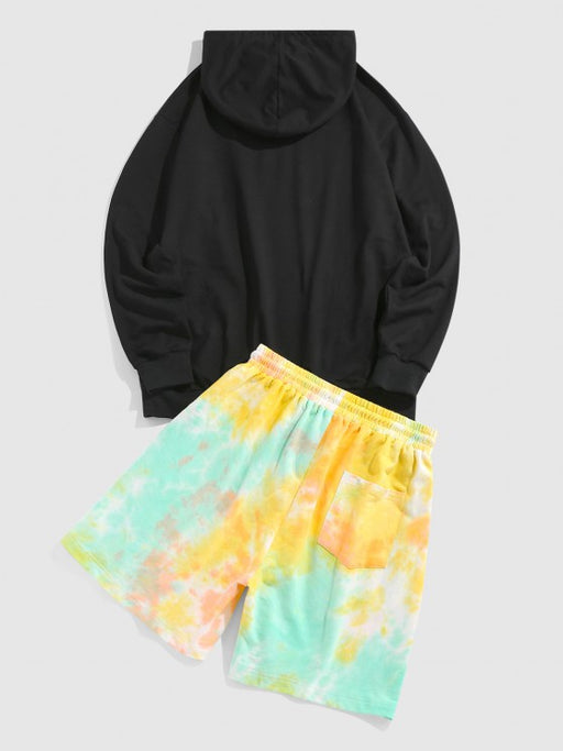 Cartoon Embroidered Hoodie And Shorts - Grafton Collection