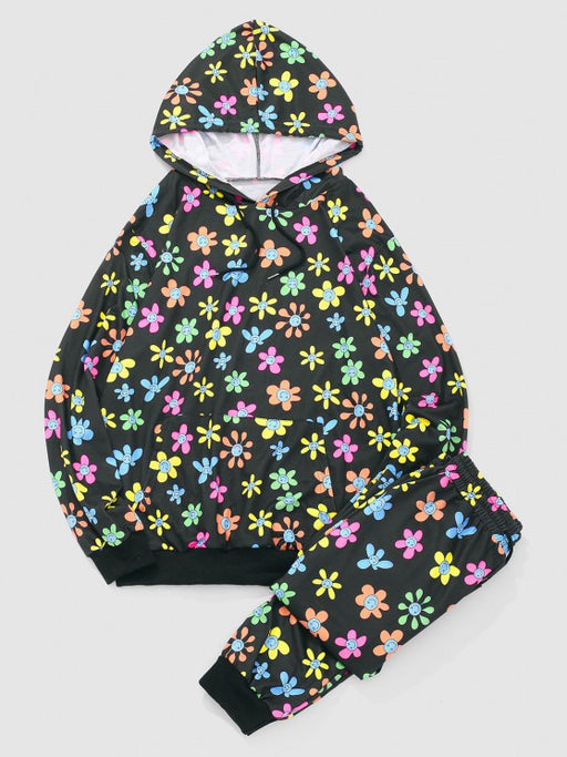 Flower Hoodie And Pants Set - Grafton Collection
