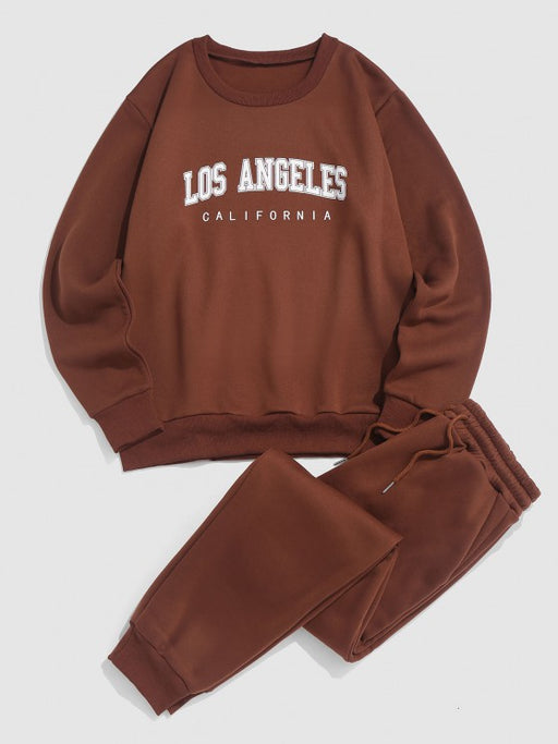 Los Angeles Printed Sweatshirt And Sweatpants - Grafton Collection