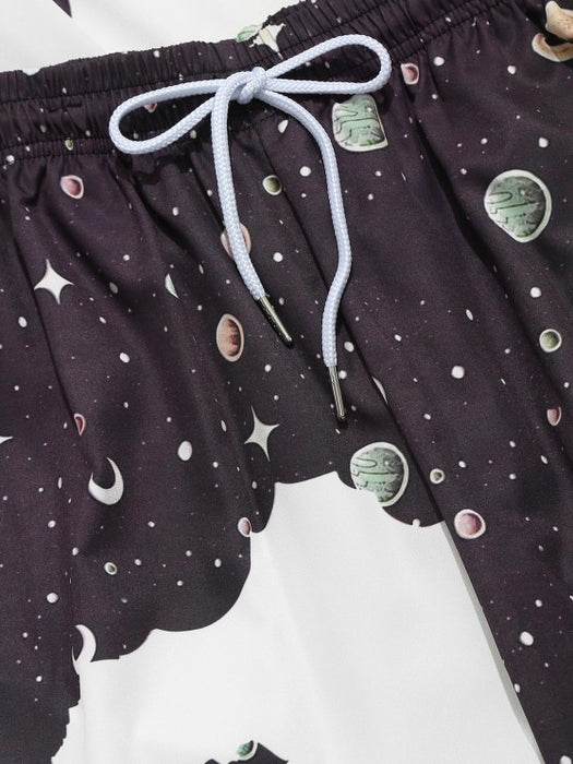 Galaxy Astronaut Shirt And Baggy Pants
