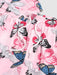 Flying Crane Butterfly Print Shirt And Shorts Set - Grafton Collection