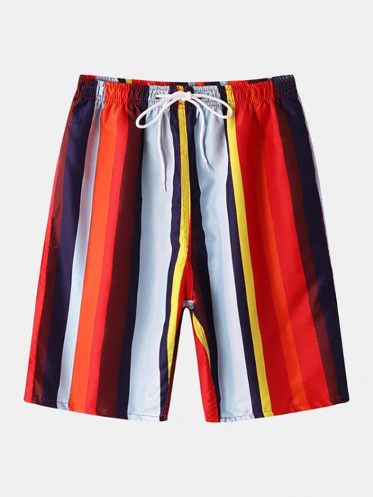 Striped Front Pocket Shirt And Shorts Set - Grafton Collection