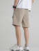 Striped Shirts And Letter Patch Shorts - Grafton Collection