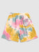 Pattern Tee And Tie Dye Shorts Set - Grafton Collection