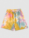 Pattern Tee And Tie Dye Shorts Set - Grafton Collection