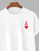 Playing Card Print T Shirt And Shorts Set - Grafton Collection