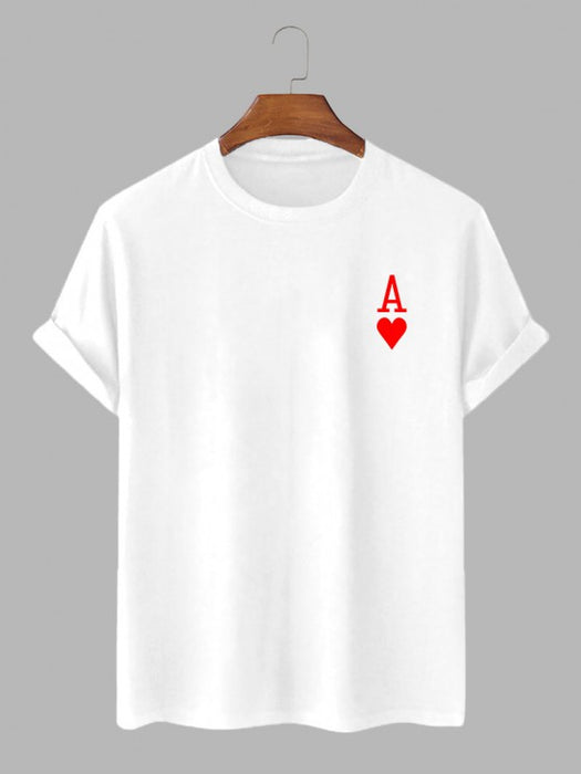 Playing Card Print T Shirt And Shorts Set - Grafton Collection