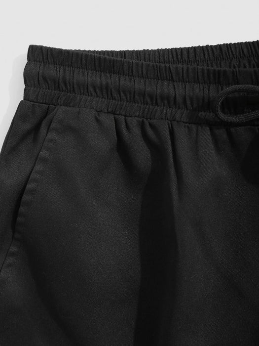 V Neckline Shirt And Cargo Shorts - Grafton Collection