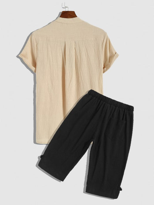 Popover Shirt And Cropped Pants - Grafton Collection