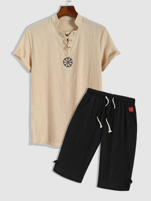Popover Shirt And Cropped Pants - Grafton Collection