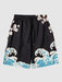 Sea Waves And Flower Print Kimono With Shorts Set - Grafton Collection