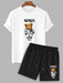2 Pieces Casual T Shirt And Shorts - Grafton Collection