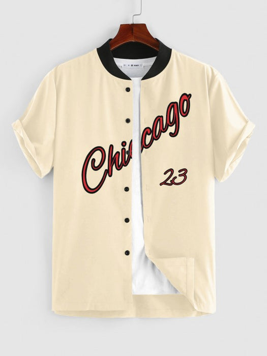 Baseball Short Sleeve Shirt And Shorts Set - Grafton Collection