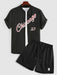 Baseball Short Sleeve Shirt And Shorts Set - Grafton Collection