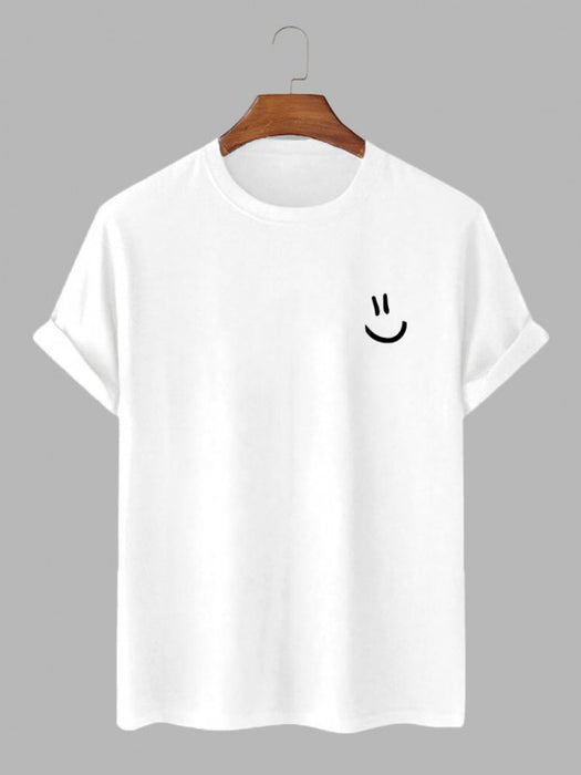Smiley T Shirt With Cargo Sports Shorts - Grafton Collection