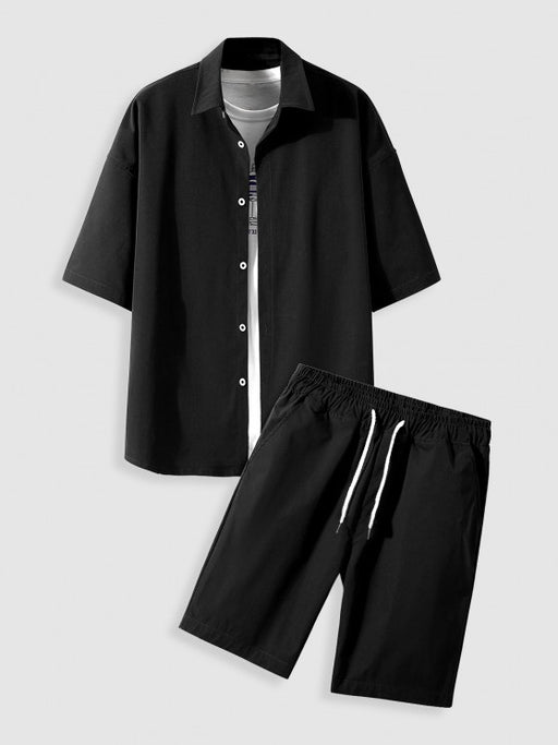 Button Shirt And Shorts Set - Grafton Collection