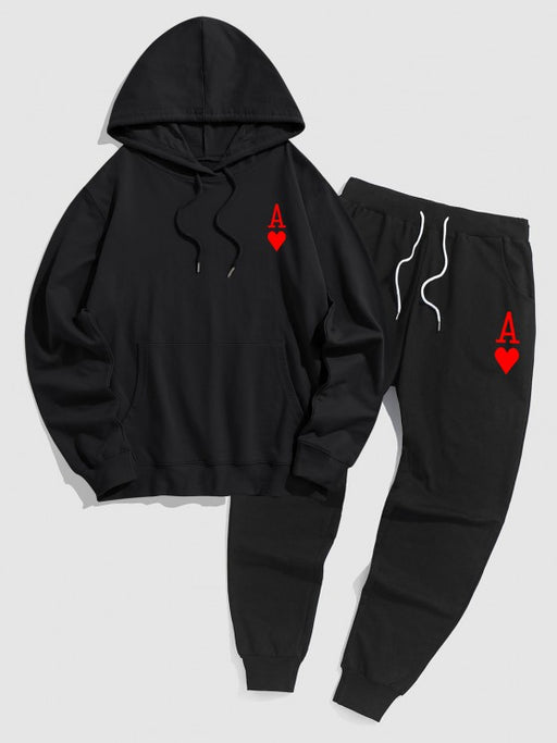 Playing Card Hoodie And Jogger Sweatpants - Grafton Collection