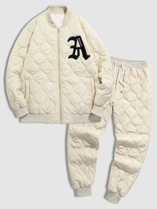 Baseball Jacket And Beam Feet Pants Set