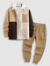 Woolen Jacket And Drawstring Cargo Pants - Grafton Collection