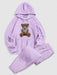 Bear Pattern Hoodie And Pants Set - Grafton Collection