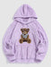 Bear Pattern Hoodie And Pants Set - Grafton Collection