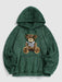 Bear Terry Embroidered Teddy Hoodies - Grafton Collection