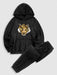 Tiger Embroidered Hoodie And Pants Set - Grafton Collection