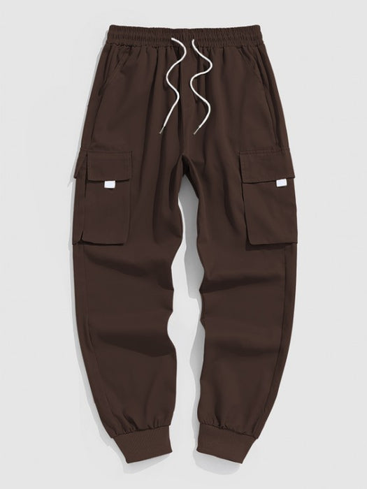 Embroidered Hoodie And Cargo Pants Set