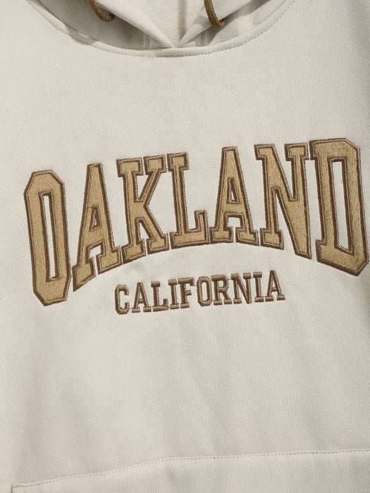 Oakland Embroider Hoodie And Shorts Set