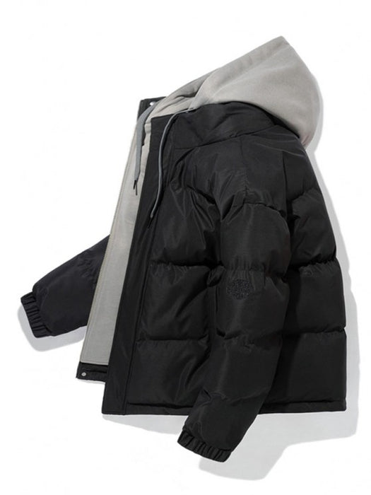 Dual Zip Puffer Coat And Fleece Pants Set - Grafton Collection