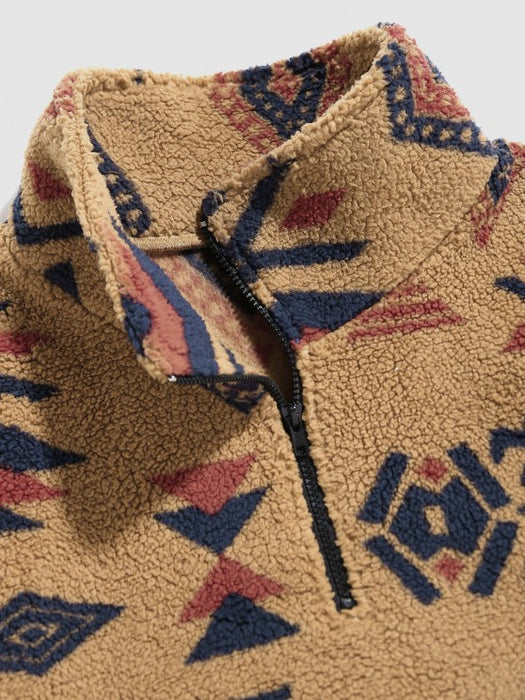 Stylish Printed Jacket And Sweatshirt Set
