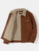 Sweatshirt Shearling Jacket And Cargo Jogger Set - Grafton Collection