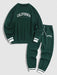 Printed Sweatshirt And Jogger Pants Sport Set - Grafton Collection