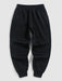 Letters Embroidered Sweatshirt And Sports Pants Set - Grafton Collection