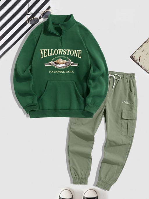 Sweatshirt And Jogger Cargo Pants Set - Grafton Collection