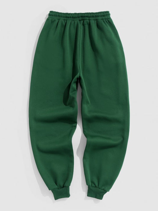 Embroidery Hoodie And Jogger Pants