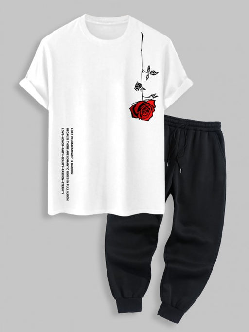 Short Sleeve T Shirt With Sweatpants Set - Grafton Collection