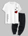 Short Sleeve T Shirt With Sweatpants Set - Grafton Collection