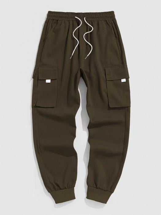 Letter Pattern Hoodie And Cargo Pants - Grafton Collection