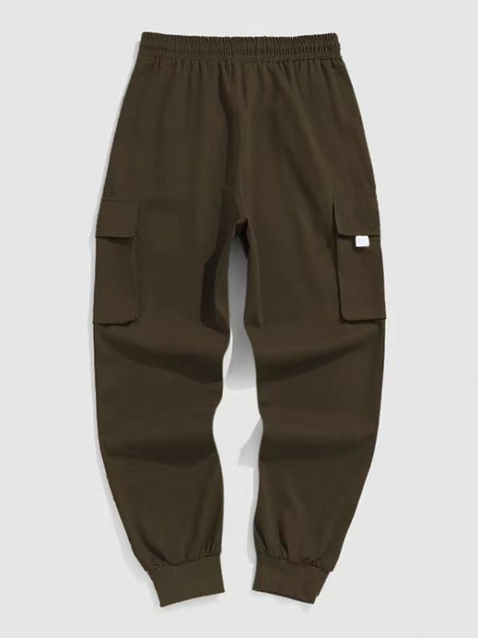 Letter Pattern Hoodie And Cargo Pants