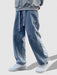Collared Sweatshirt With Straight Jeans Set - Grafton Collection